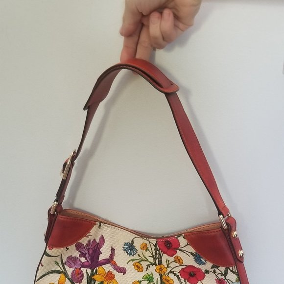 Gucci Horsebit Hobo Flora Canvas Shoulder Bag - Picture 10 of 15